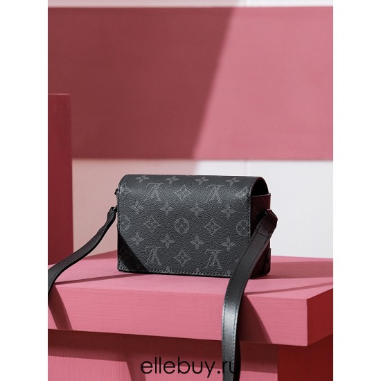 Louis Vuitton STEAMER Mini Handbag (M81783) - Monogram Eclipse Black: Canvas, Size - 18x11x6.5cm