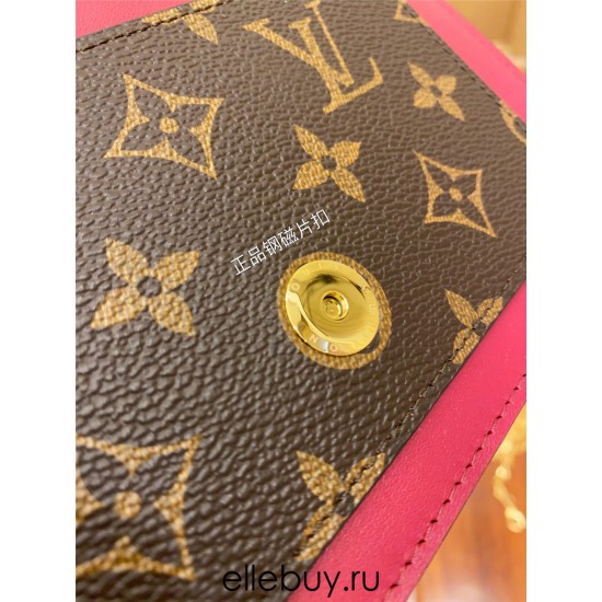 Louis Vuitton M67404 Flore Chain Wallet: Size - 17.5x11.5x3.5cm