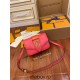 Louis Vuitton M55949 Peony Pink LV PONT 9 Handbag: LV Pont 9 Handbag made of smooth leather, Size - 23x15x8cm