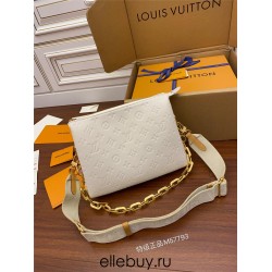 Louis Vuitton M57793 Coussin Small Handbag (Monogram Embossed) - Fluffy Sheepskin: Size - 26x20x12cm