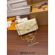 Louis Vuitton M80498 Yellow Special Edition FÉLICIE Felicie Pochette Chain Bag: Monogram Empreinte Grained Leather, Monogram Embossing, Size - 21x12x3cm