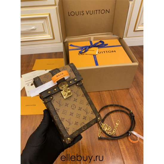 Louis Vuitton M67873 Yellow Trunk Vertical Chain Bag: Size - 11.0x17.5x3.5cm