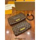 Louis Vuitton Classic M41129 Brown Check Favorite Medium Handbag: With detachable shoulder strap and metal chain, Size - 28x17x4cm