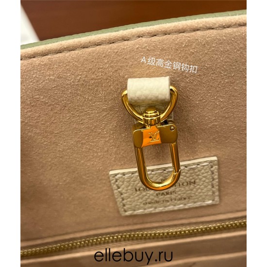 Louis Vuitton ONTHEGO Medium Handbag (M46060) Green: Monogram Empreinte Leather, Size - 35x27x14cm