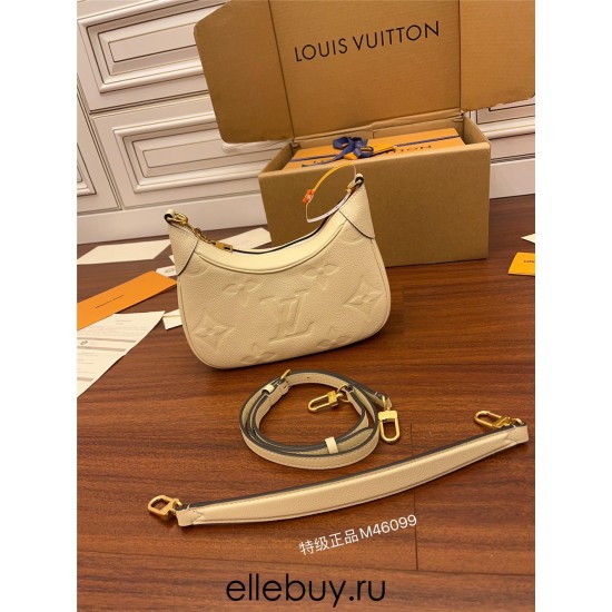 Louis Vuitton BAGATELLE Handbag (M46099) White: Size - 22x14x9cm