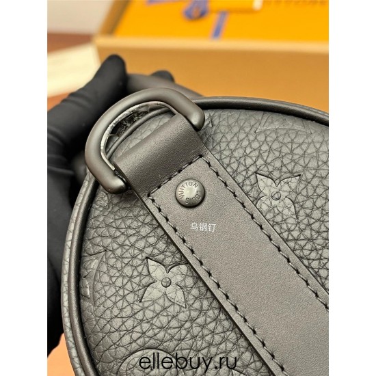 Louis Vuitton M20900 All Leather Keepall Mini Taurillon Monogram: Size - 25x15x11cm