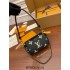 Louis Vuitton M45777 Black Silk Print Embossed Multi Pochette Accessoires: Size - 25x14.5x4.5cm