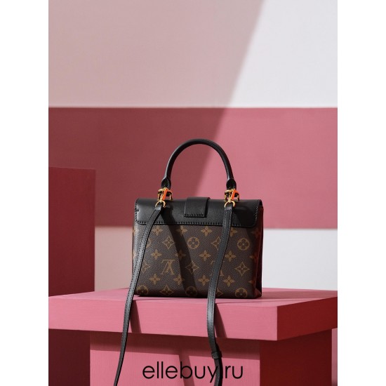 Louis Vuitton LOCKY BB Handbag (M44141) Black: Size - 21x17x8cm