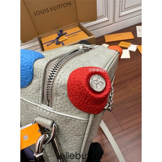 Louis Vuitton MINI SOFT TRUNK Handbag (M81606) Off-White: 2022 Autumn/Winter Collection, inspired by Virgil Abloh, Size - 18.5x13x8cm