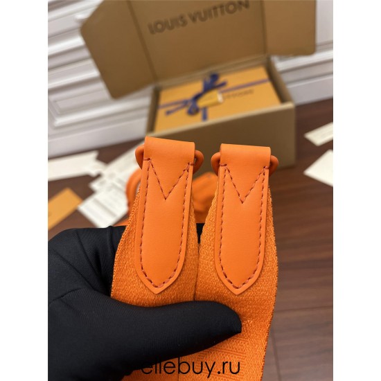 Louis Vuitton KEEPALL BANDOULIÈRE 25 Handbag (M20930) Orange: Mini version of the Keepall collection, Size - 25x15x11cm