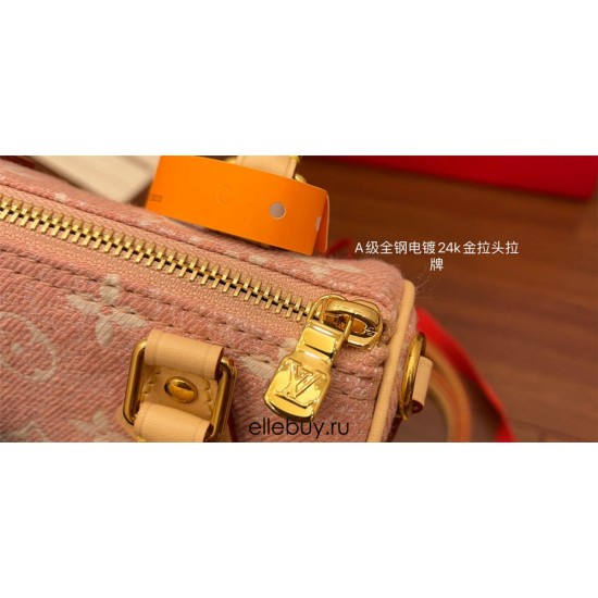 Louis Vuitton NANO SPEEDY Handbag (M81213) Pink: Size - 16x10x7.5cm