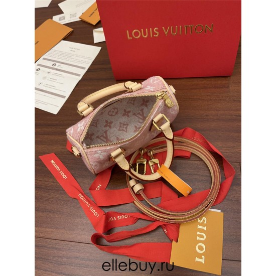 Louis Vuitton NANO SPEEDY Handbag (M81213) Pink: Size - 16x10x7.5cm