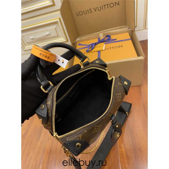 Louis Vuitton Petite Malle Souple Handbag (M45571) Chip Edition: Size - 20x14x7.5cm