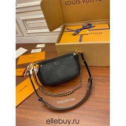 Louis Vuitton M80399 Black Multi Pochette Accessoires: Size - 25x14.5x4.5cm