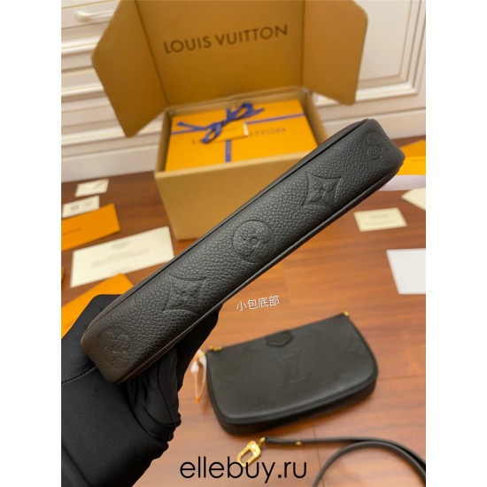 Louis Vuitton M80399 Black Multi Pochette Accessoires: Size - 25x14.5x4.5cm