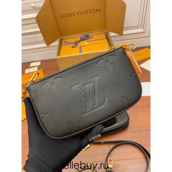 Louis Vuitton M80399 Black Multi Pochette Accessoires: Size - 25x14.5x4.5cm