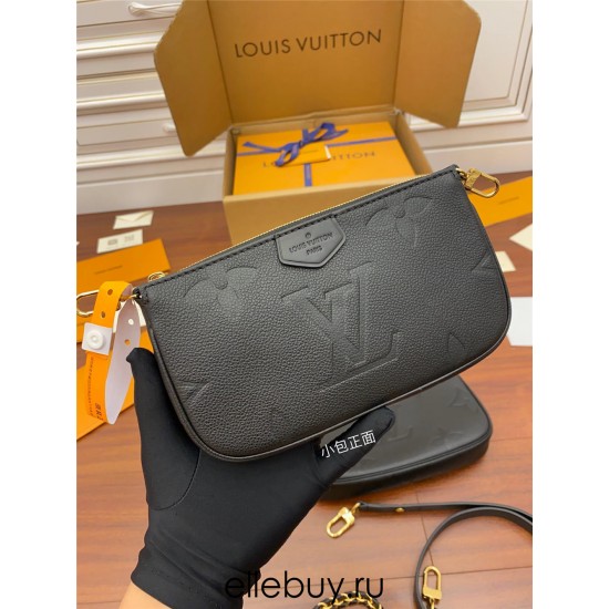 Louis Vuitton M80399 Black Multi Pochette Accessoires: Size - 25x14.5x4.5cm