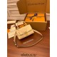 Louis Vuitton M46008 Milk White Madeleine BB Monogram Empreinte Leather: Size - 24x17x8.5cm