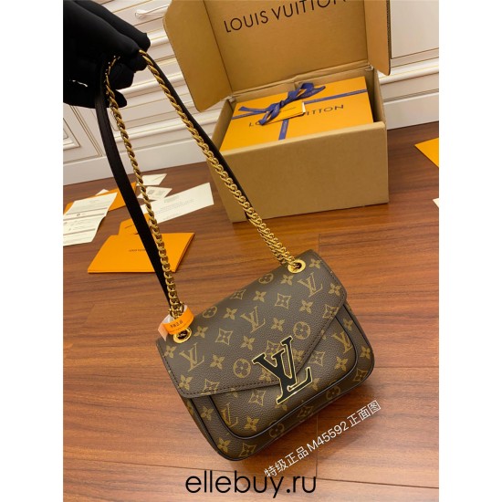 Louis Vuitton PASSY Chain Bag (M45592) Chain Bag: Size - 24x17x12cm