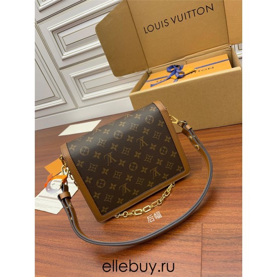 Louis Vuitton DAUPHINE Medium Handbag (M45958): Size - 25x17x10.5cm