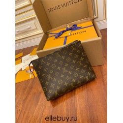 Louis Vuitton M47542 Green Three-in-One Handbag: Monogram Vanity Case: Size - 26x20x5cm