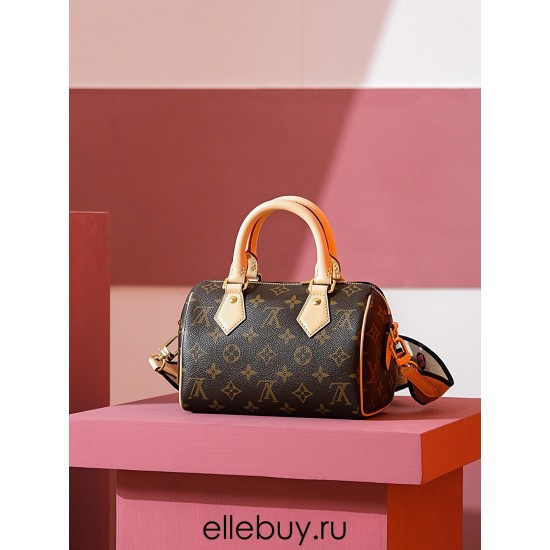 Louis Vuitton SPEEDY BANDOULIÈRE 20 Handbag (M45957) Apricot: Size - 20x13x12cm