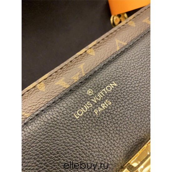 Louis Vuitton VICTOIRE Handbag (M41730) Monogram Black, French-made Monogram and exquisite calf leather: Size - 26x9x15cm