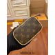 Louis Vuitton M44936 Nice Nano Cosmetic Bag with Monogram: Size - 14x10.2x8.5cm