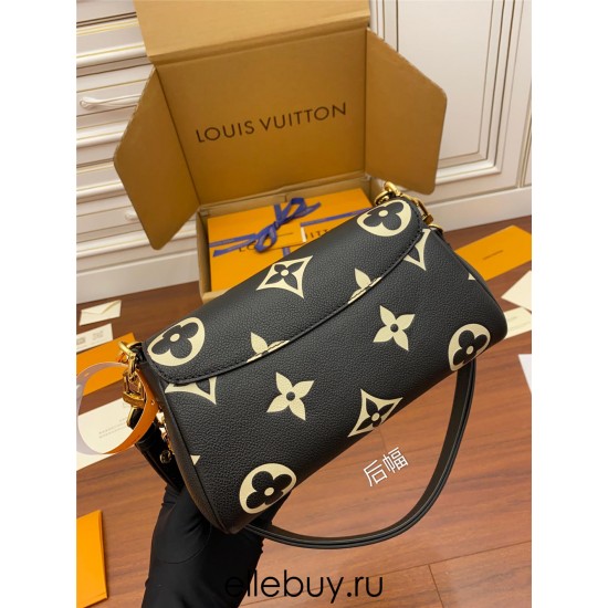 Louis Vuitton M45859 Black Print FAVORITE Handbag, Soft grained leather embossed with oversized Monogram pattern: Size - 24x14x9cm