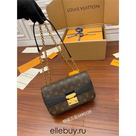 Louis Vuitton MARCEAU Handbag (M46126) Black: Size - 24.5x15x6.5cm