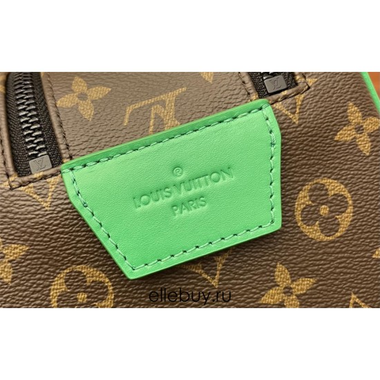 Louis Vuitton DOPP KIT Toiletry Bag (M46253) Green Monogram Macassar Canvas: Size - 28x15x16.5cm