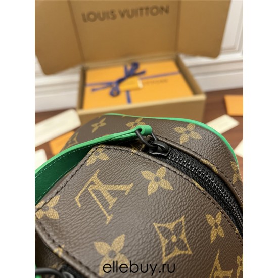 Louis Vuitton DOPP KIT Toiletry Bag (M46253) Green Monogram Macassar Canvas: Size - 28x15x16.5cm