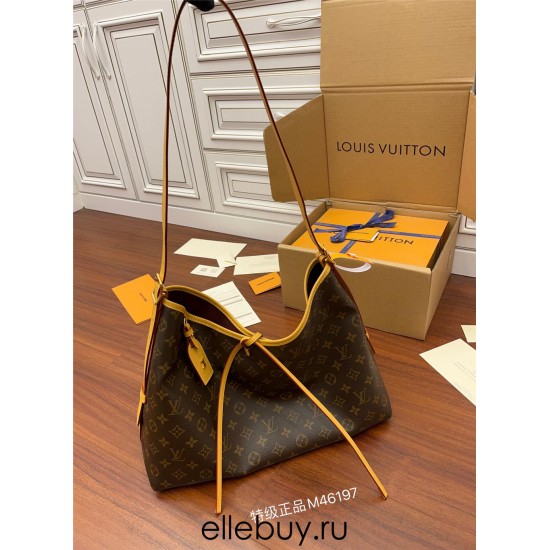 Louis Vuitton CARRYALL Medium Handbag (M46197) Monogram: Size - 39x30x15cm