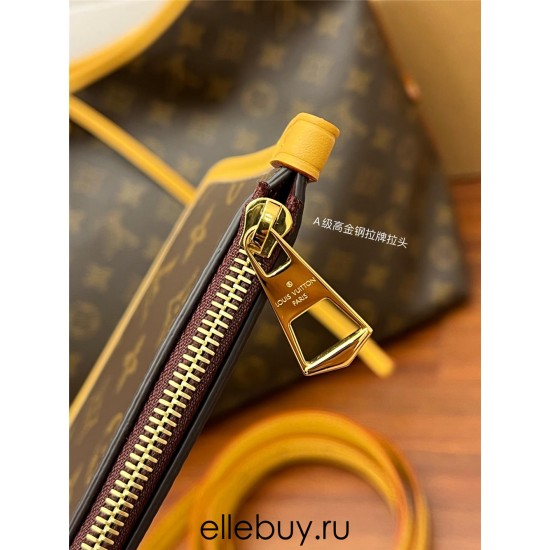 Louis Vuitton CARRYALL Medium Handbag (M46197) Monogram: Size - 39x30x15cm