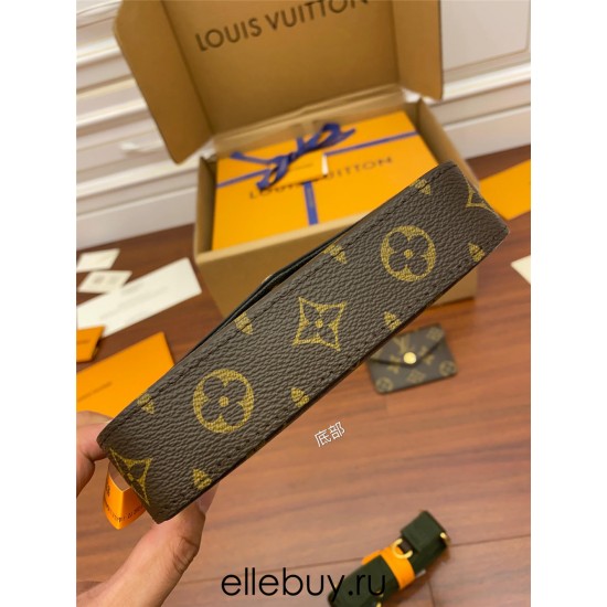 Louis Vuitton FÉLICIE Felicie STRAP & GO Handbag (M80091) Green: Size - 17x9.6x3.5cm