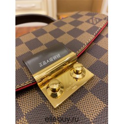 Louis Vuitton M53000 Croisette Handbag Damier Ebène Monogram Coffee Color: Size - 25.0x17.0x9.5cm