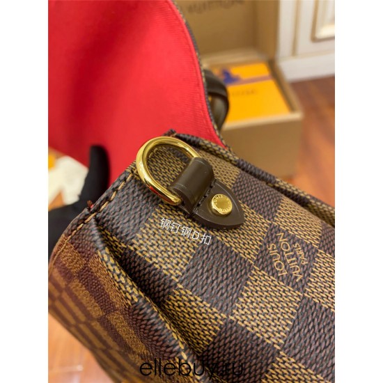 Louis Vuitton M53000 Croisette Handbag Damier Ebène Monogram Coffee Color: Size - 25.0x17.0x9.5cm