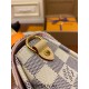 Louis Vuitton N41581 Croisette Handbag White Check: Size - 25.0x17.0x9.5cm