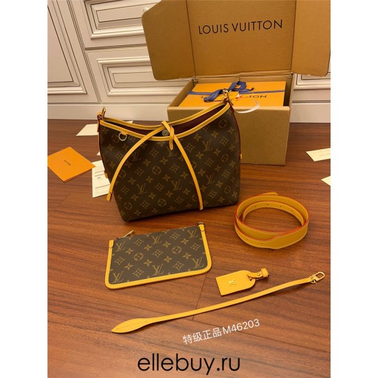 Louis Vuitton CARRYALL Small Handbag (M46203) Monogram: Size - 29x24x12cm