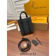 Louis Vuitton M46453 Monogram Eclipse Black Mini Men's Bag Series Sac Plat Small: Size - 19x22x7cm