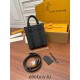 Louis Vuitton M46453 Monogram Eclipse Black Mini Men's Bag Series Sac Plat Small: Size - 19x22x7cm