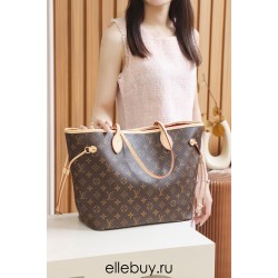 Louis Vuitton NEVERFULL Handbag Medium 32cm (M41177) Monogram/Red Interior: Size - 32x29x17cm