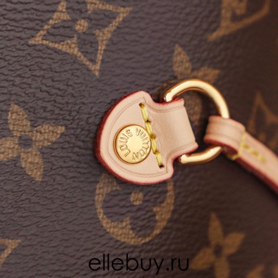 Louis Vuitton M40995 Monogram/Beige NEVERFULL Medium Handbag Monogram: Size - 32x28.5x17cm