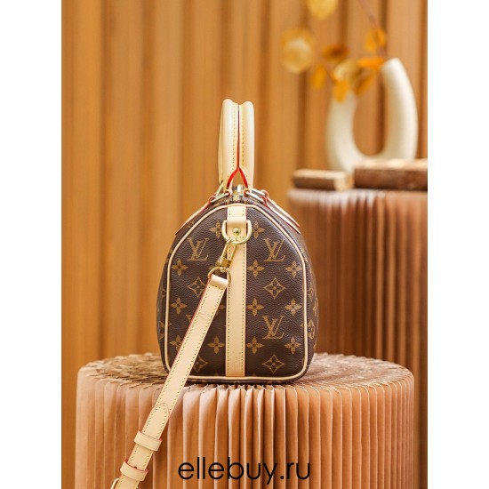 Louis Vuitton SPEEDY 25 Handbag (with Shoulder Strap) (M41113) Monogram: Size - 25x19x15cm