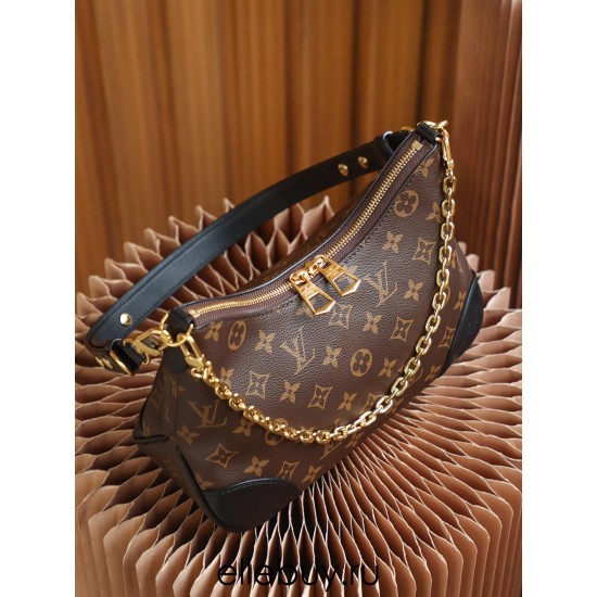 Louis Vuitton BOULOGNE Handbag (M45831) Black Monogram Canvas: Size - 29x16x9.5cm