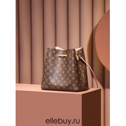 Louis Vuitton M44022 Cherry Blossom Pink Gaston-Louis  NeoNoe Bucket Bag Monogram: Size - 26x26x17.5 cm