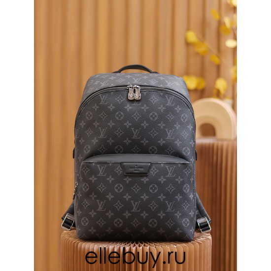 Louis Vuitton M43186 Apollo Backpack Soft Monogram Eclipse Black 40x30x20 cm