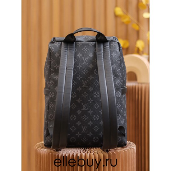 Louis Vuitton M43186 Apollo Backpack Soft Monogram Eclipse Black 40x30x20 cm