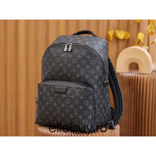 Louis Vuitton M43186 Apollo Backpack Soft Monogram Eclipse Black 40x30x20 cm