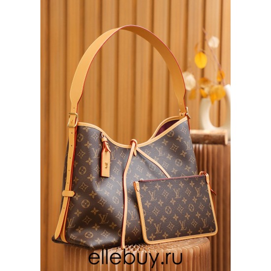 Louis Vuitton CARRYALL Medium Handbag (M46197) Monogram: Size - 39x30x15cm